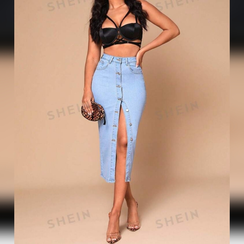 Womens jean skirt